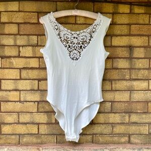 Vintage Cotton-blend Bodysuit